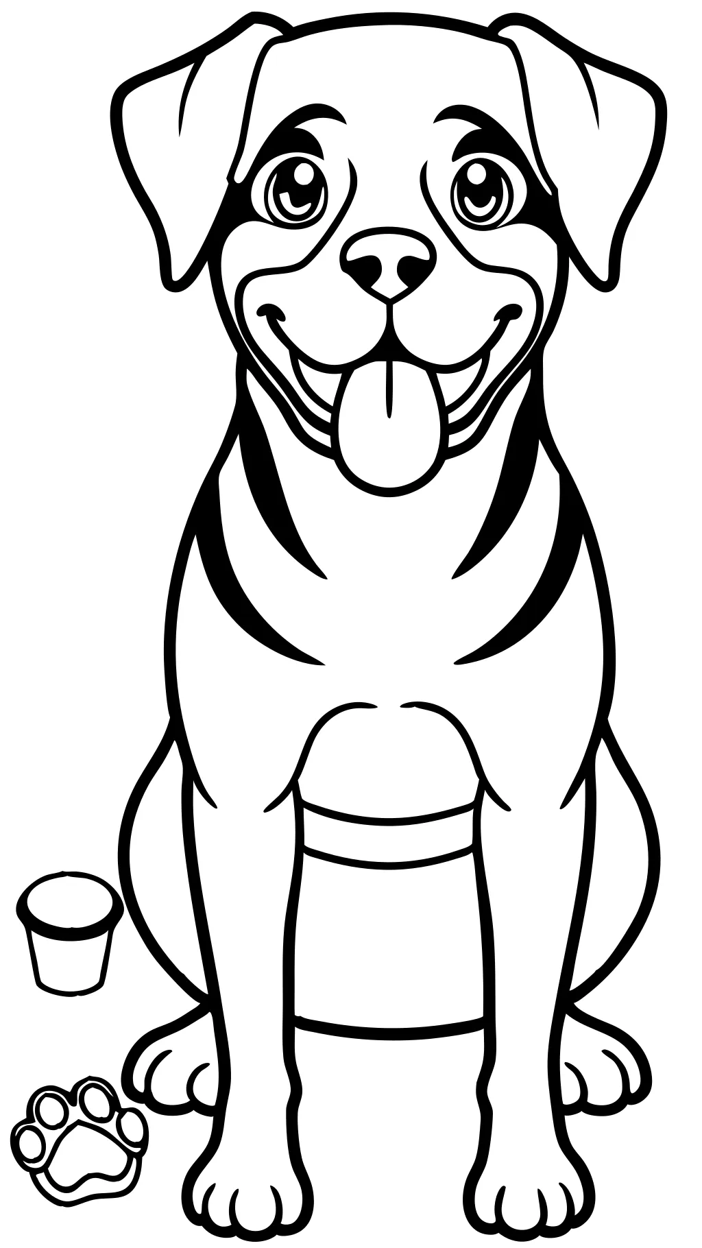 coloriage rottweiler